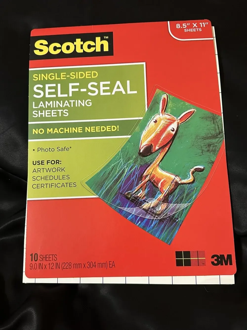 New Scotch Self-Seal Laminating Sheets 8.5”x11” Single Sided Photo Safe Easy